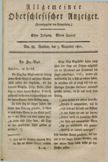 Allgemeiner Oberschlesischer Anzeiger. Jg.11, Quartal 4, Nro. 88 (3 November 1821)