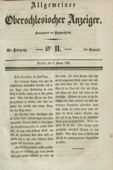 Allgemeiner Oberschlesischer Anzeiger. Jg.33, Quartal 1, № 11 (7 Februar 1835)