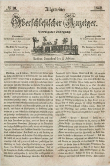 Allgemeiner Oberschlesischer Anzeiger. Jg.40, № 10 (5 Februar 1842) + dod.