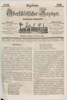 Allgemeiner Oberschlesischer Anzeiger. Jg.40, № 54 (9 Juli 1842) + dod.