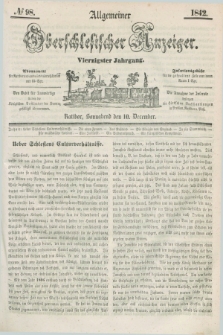 Allgemeiner Oberschlesischer Anzeiger. Jg.40, № 98 (10 December 1842) + dod.