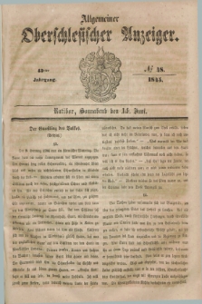 Allgemeiner Oberschlesischer Anzeiger. Jg.43, № 48 (14 Juni 1845)