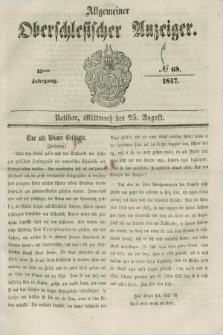 Allgemeiner Oberschlesischer Anzeiger. Jg.45, № 68 (25 August 1847)