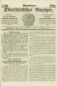 Allgemeiner Oberschlesischer Anzeiger. Jg.47, № 88 (3 November 1849)
