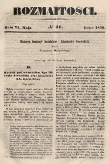 Rozmaitości : pismo dodatkowe do Gazety Lwowskiej. 1859, nr 21