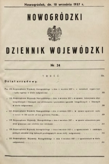 Nowogródzki Dziennik Wojewódzki. 1937, nr 24