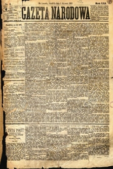 Gazeta Narodowa. 1882, nr 1