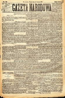 Gazeta Narodowa. 1882, nr 19