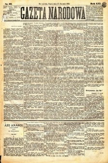 Gazeta Narodowa. 1882, nr 22