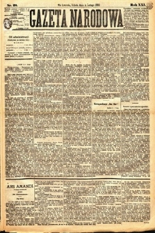 Gazeta Narodowa. 1882, nr 28