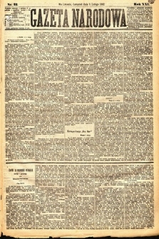 Gazeta Narodowa. 1882, nr 32