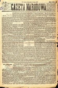 Gazeta Narodowa. 1882, nr 34