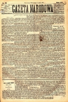 Gazeta Narodowa. 1882, nr 42