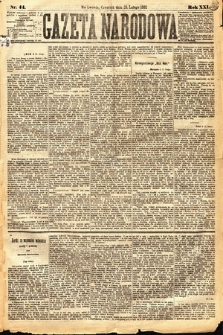 Gazeta Narodowa. 1882, nr 44