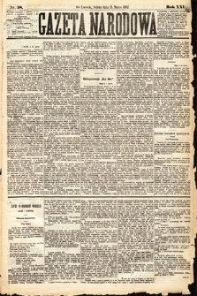 Gazeta Narodowa. 1882, nr 58