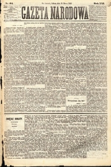 Gazeta Narodowa. 1882, nr 64
