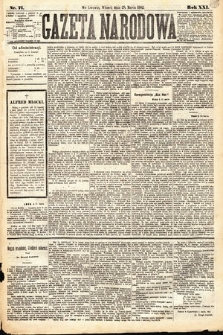 Gazeta Narodowa. 1882, nr 71