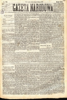 Gazeta Narodowa. 1882, nr 72
