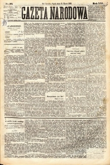Gazeta Narodowa. 1882, nr 74