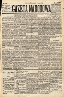 Gazeta Narodowa. 1882, nr 83
