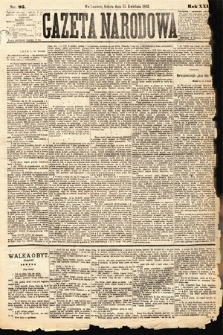 Gazeta Narodowa. 1882, nr 86