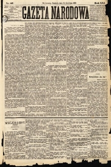 Gazeta Narodowa. 1882, nr 87