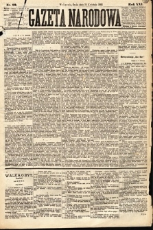 Gazeta Narodowa. 1882, nr 89