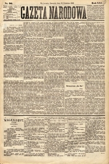 Gazeta Narodowa. 1882, nr 90