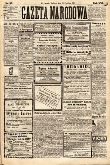 Gazeta Narodowa. 1882, nr 93