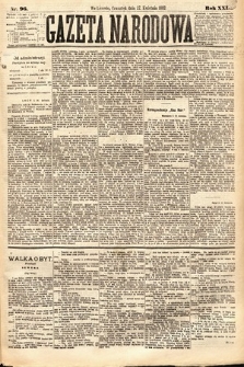 Gazeta Narodowa. 1882, nr 96