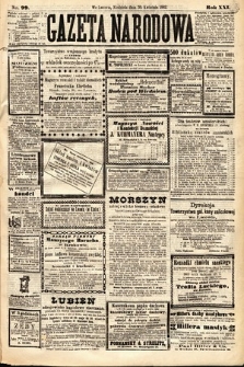 Gazeta Narodowa. 1882, nr 99