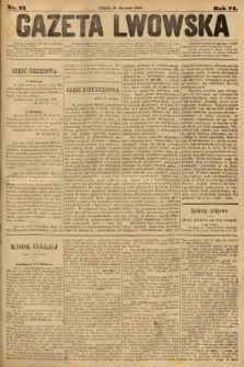 Gazeta Lwowska. 1884, nr 21
