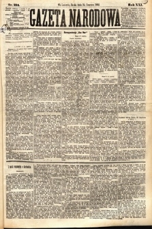 Gazeta Narodowa. 1882, nr 134