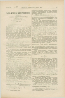 Przegląd Techniczny : czasopismo miesięczne poświęcone sprawom techniki i przemysłu. [R.12], T.23, [z. 11] (listopad 1886)