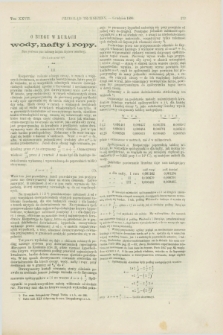 Przegląd Techniczny : czasopismo miesięczne poświęcone sprawom techniki i przemysłu. [R.16], T.27, [z. 12] (grudzień 1890) + wkładka