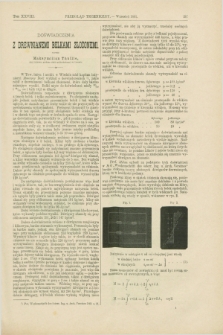 Przegląd Techniczny : czasopismo miesięczne poświęcone sprawom techniki i przemysłu. [R.17], T.28, [z. 9] (wrzesień 1891)