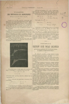 Przegląd Techniczny : czasopismo miesięczne poświęcone sprawom techniki i przemysłu. [R.18], T.29, z. 1 (styczeń 1892)