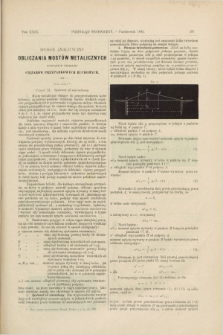 Przegląd Techniczny : czasopismo miesięczne poświęcone sprawom techniki i przemysłu. [R.18], T.29, [z. 10] (pażdziernik 1892) + wkładka