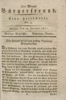Der Brieger Bürgerfreund : eine Zeitschrift. [Jg.13], No. 3 (19 Januar 1821) + dod.