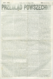 Przegląd Powszechny. 1861, nr 18 (12 lutego)