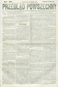 Przegląd Powszechny. 1861, nr 19 (14 lutego)
