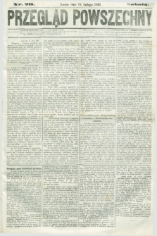 Przegląd Powszechny. 1861, nr 20 (16 lutego)