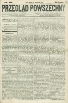 Przegląd Powszechny. 1861, nr 73 (10 sierpnia)