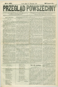 Przegląd Powszechny. 1861, nr 89 (17 września)