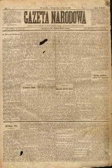 Gazeta Narodowa. 1895, nr 1