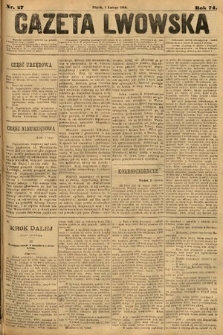 Gazeta Lwowska. 1884, nr 27