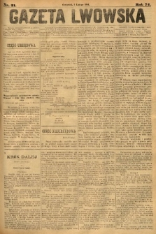 Gazeta Lwowska. 1884, nr 31