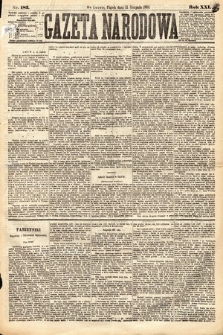 Gazeta Narodowa. 1882, nr 183