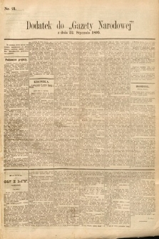 Gazeta Narodowa. 1895, nr 21