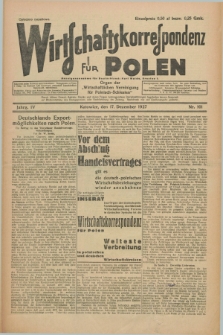 Wirtschaftskorrespondenz für Polen : organ der „Wirtschaftlischen Vereinigung für Polnisch-Schlesien”. Jg.4, Nr. 101 (17 Dezember 1927) + dod.